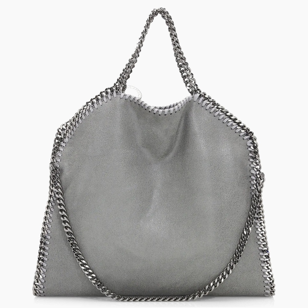 Stella McCartney Gray Chain-Trimmed Tote Bag